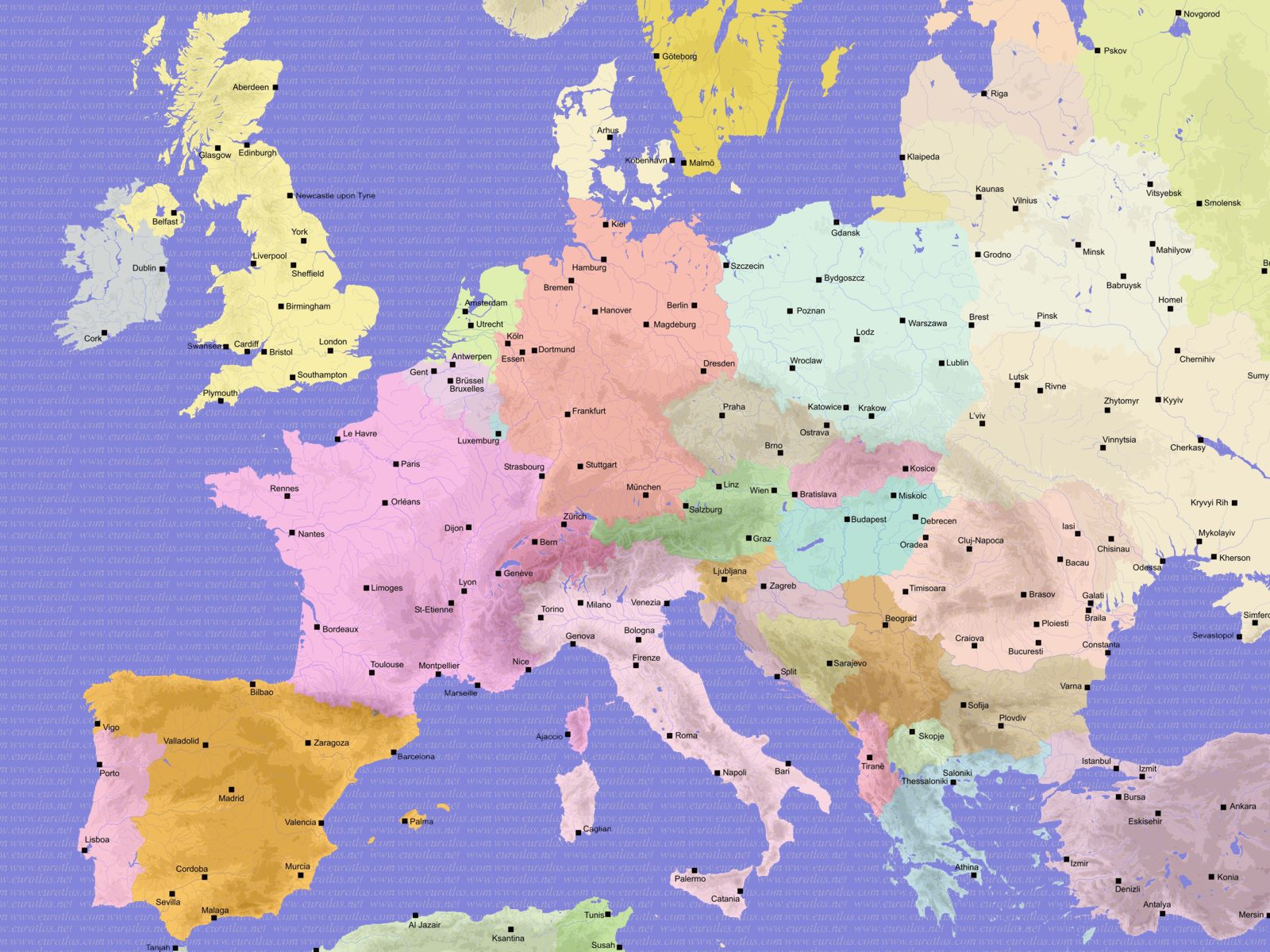Wallpaper Countries of Europe - Fonds d'�cran Pays d'Europe