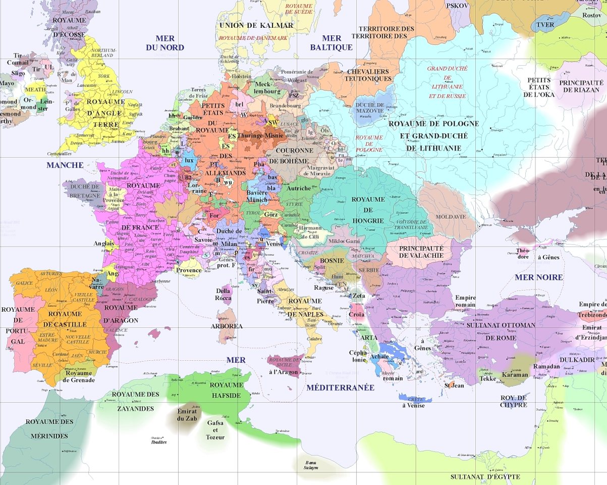 grande carte an 1400