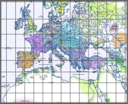Europe historical map