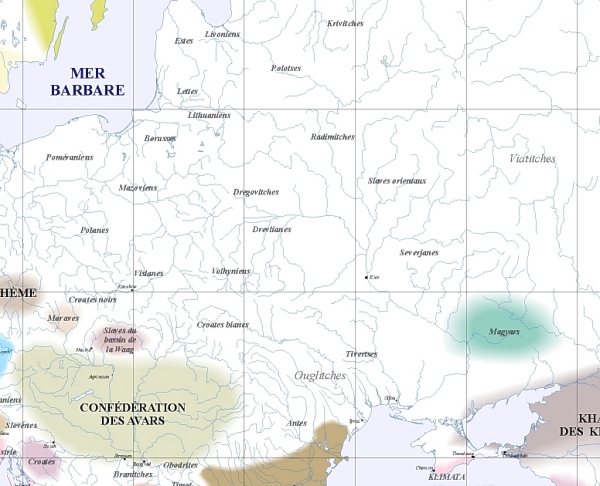 carte nord-est, 700