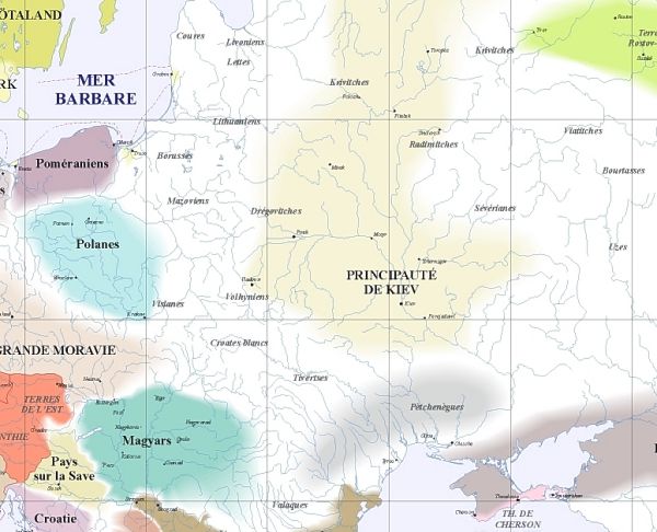 carte nord-est, 900