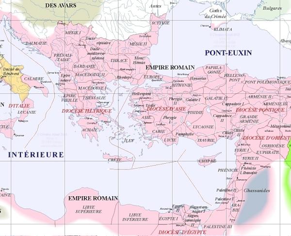 carte sud-est, 600