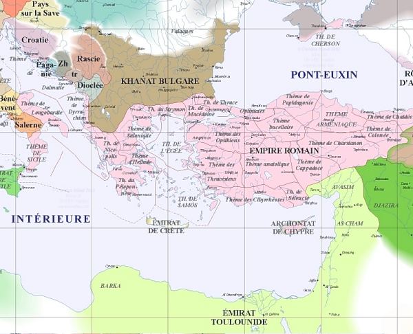 carte sud-est, 900