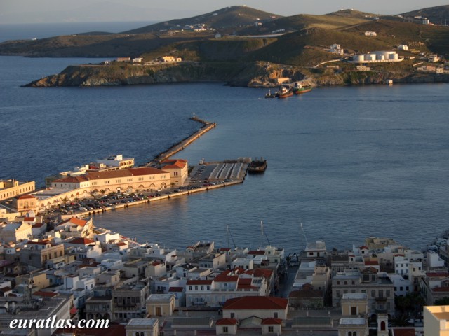 Click to download the The Port of Ermoupolis in Syros