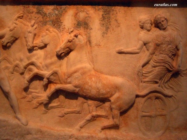 Click to download the An Antique Bas-Relief Representing Four Horses