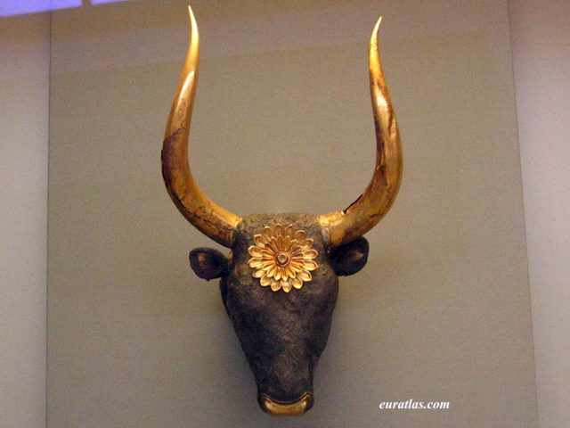 Click to download the A Bull Head Mycenaean Rython