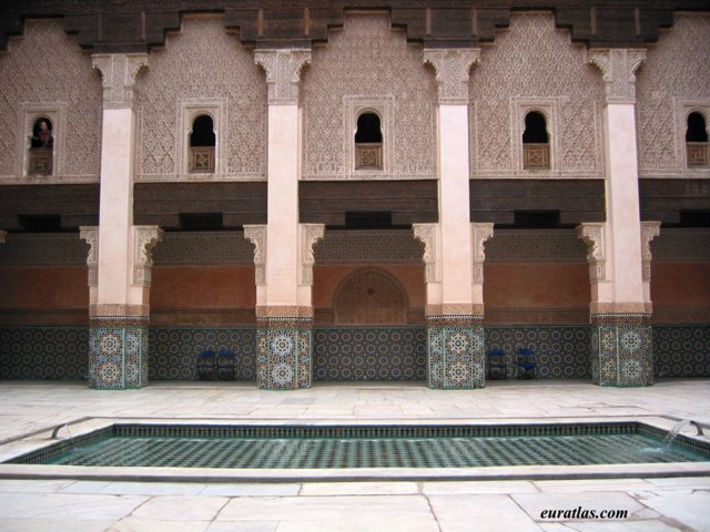 Click to download the The Patio of the Medersa Ben Youssef in Marrakech