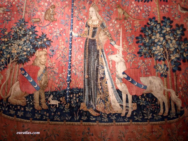 Click to download the The Lady and the Unicorn Tapestry, ca. 1490