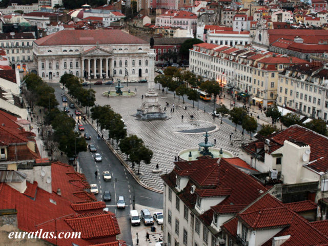 Click to download the The Rossio or Pedro IV Square, Lisbon