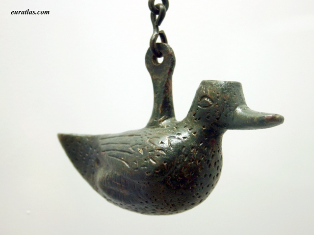 Click to download the A Roman Duck-Shaped Oil Lamp