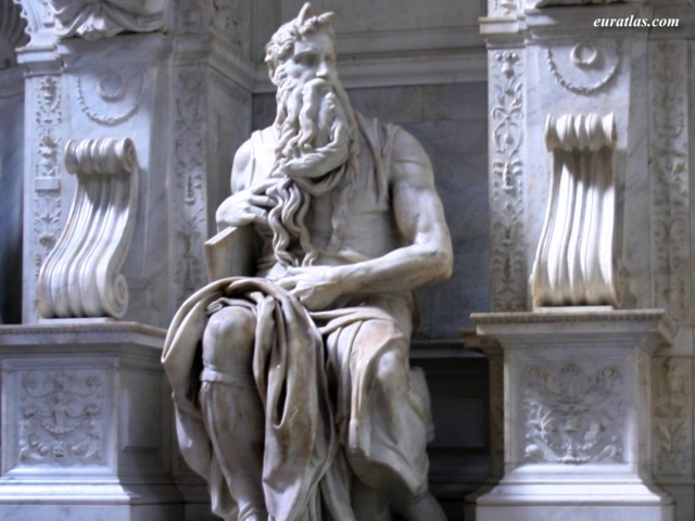 Click to download the Moses Statue, San Pietro in Vincoli, by Michelangelo Buonarroti