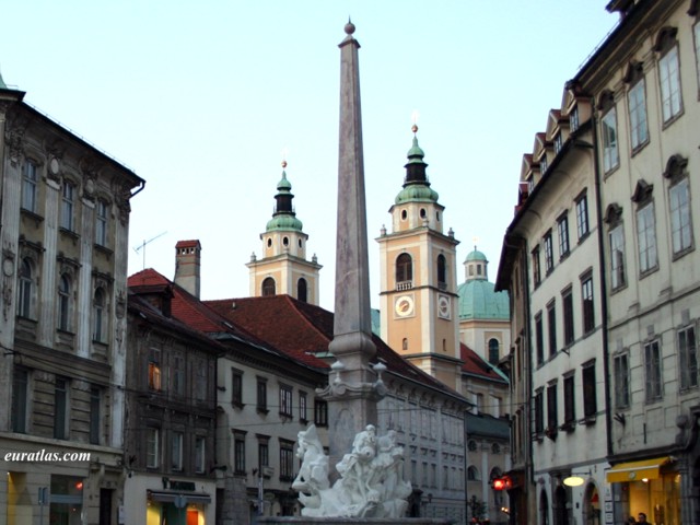 Click to download the The Fountain of the Three Carniolan Rivers, Ljubljana