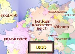 Europe en 1300, cliquez pour revenir à la description Europe en 1300