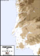 Carte physique du Portugal