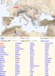 Villes dans l'Atlas physique