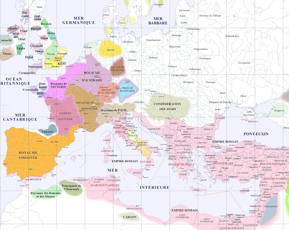 Carte complète an 600