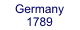 Germany 1789