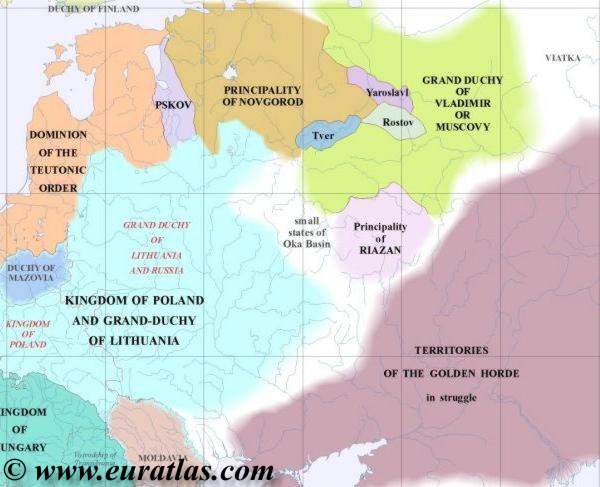 Europe map northeast