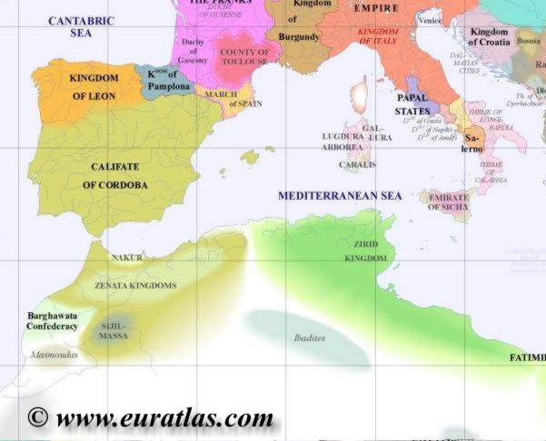 Europe map southwest
